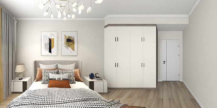 淮安友邦-学府名门3-1604效果图-装修设计方案