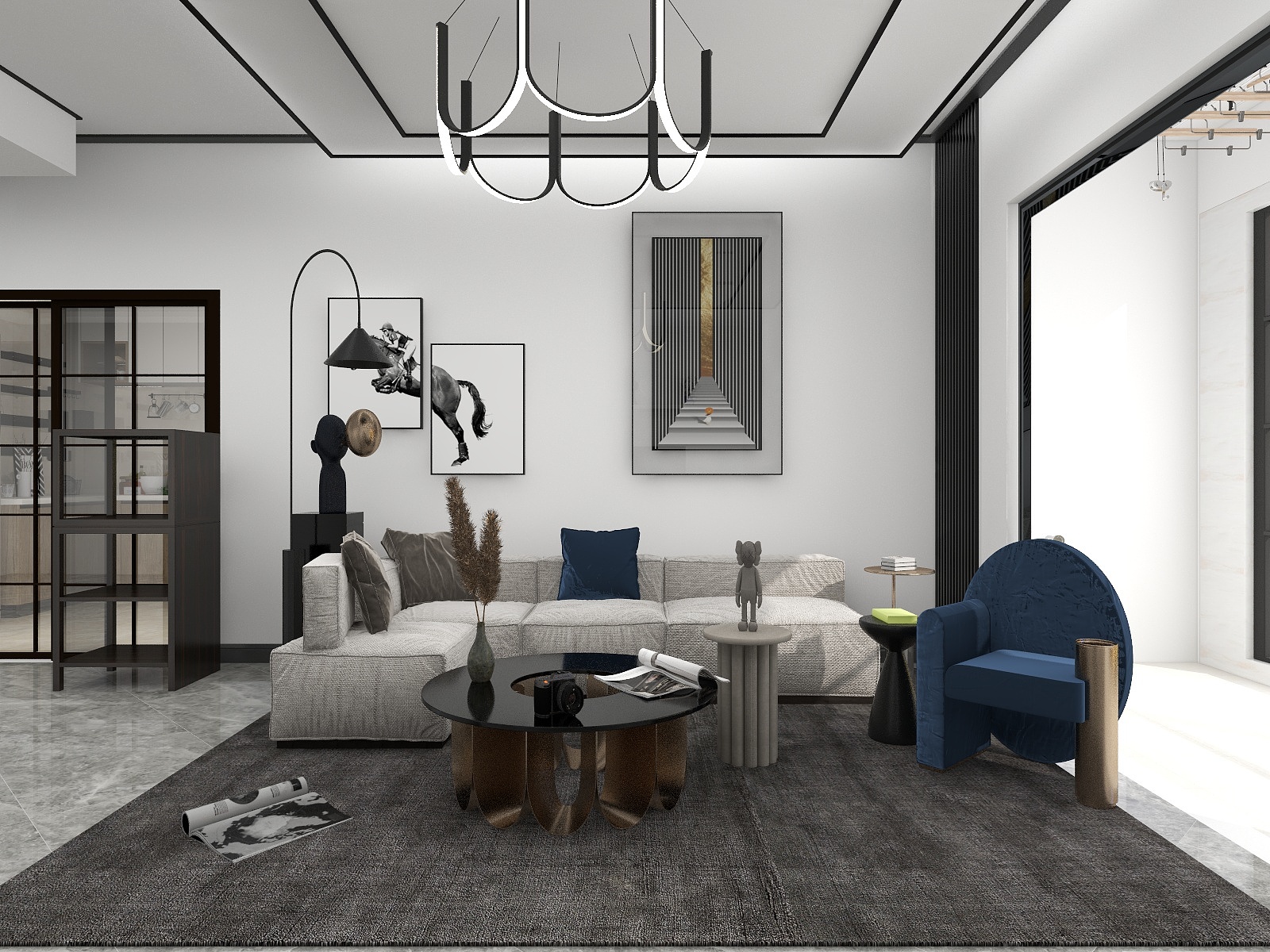 孑MiAG-【黑白】简约小屋装修效果图