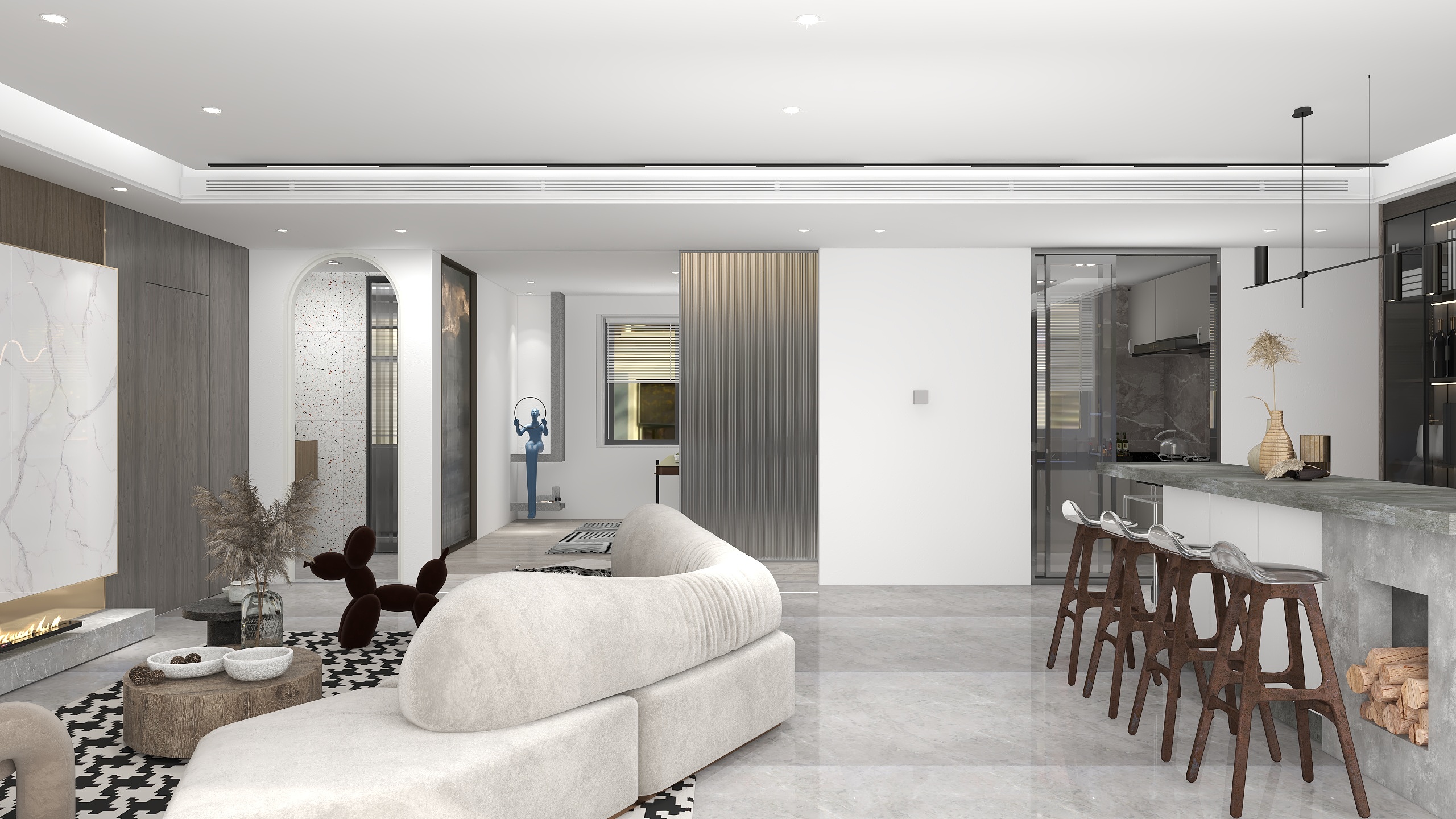 曼设计-铂悦名邸装修效果图