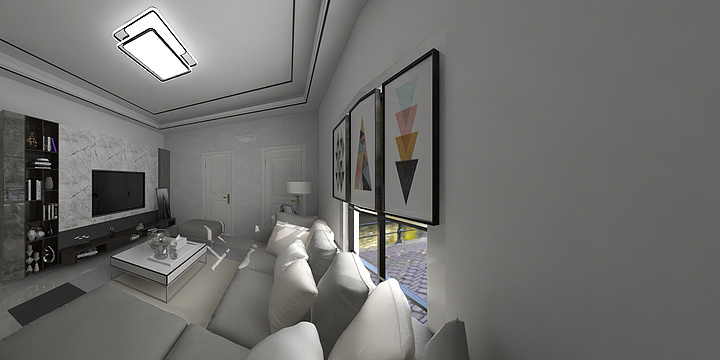 Ls工作室-黑白灰色系-装修设计方案