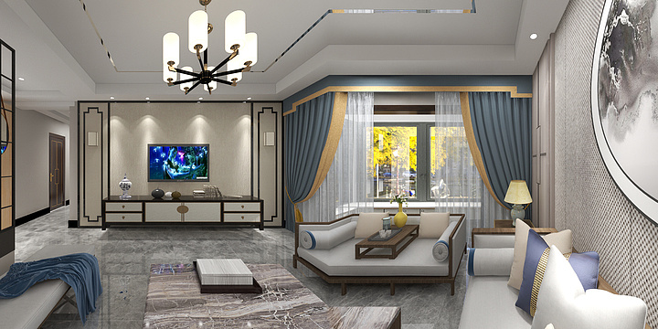 阿克苏领尚装饰-国仕山-装修设计方案