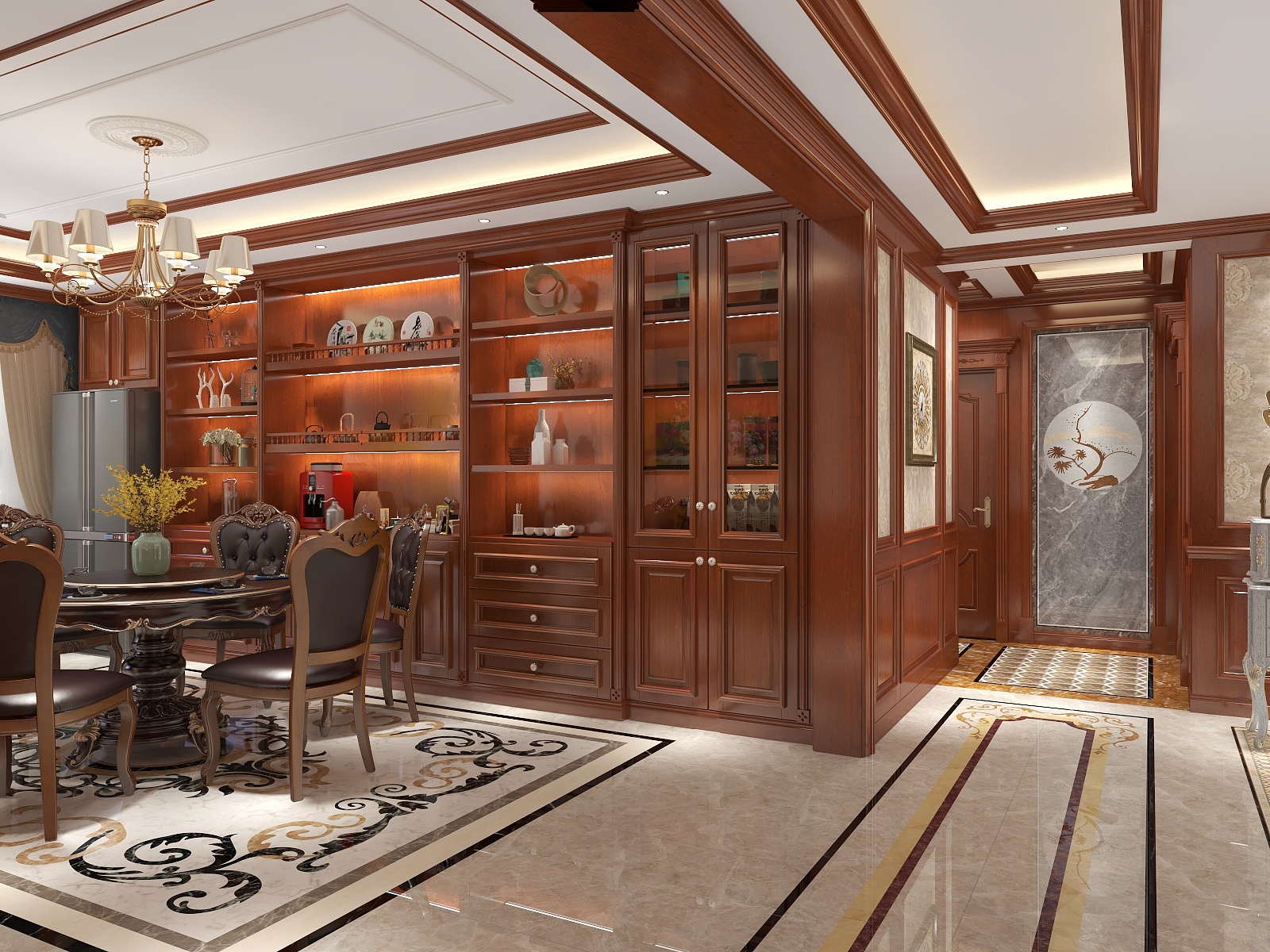 李亚梅HNqO-美兰美式第一套-书房-装修设计方案