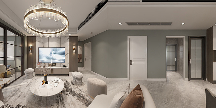 卓凡设计事务所-君悦华府——郑先生雅居-装修设计方案