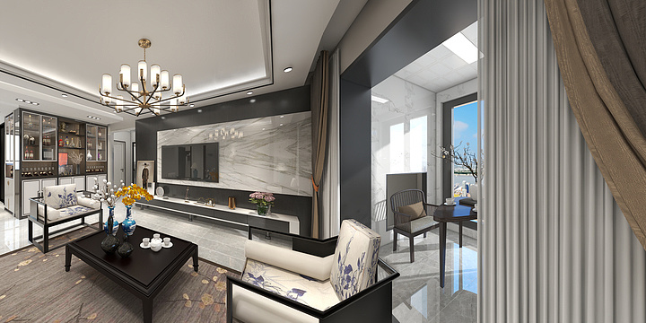 Design丶许-世界名园145㎡（俗不可耐·）-装修设计方案