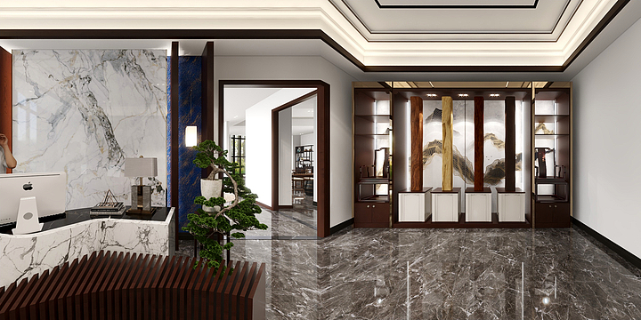 全案设计Mr.Jiang-汉棠-上作—高端红木会所-装修设计方案