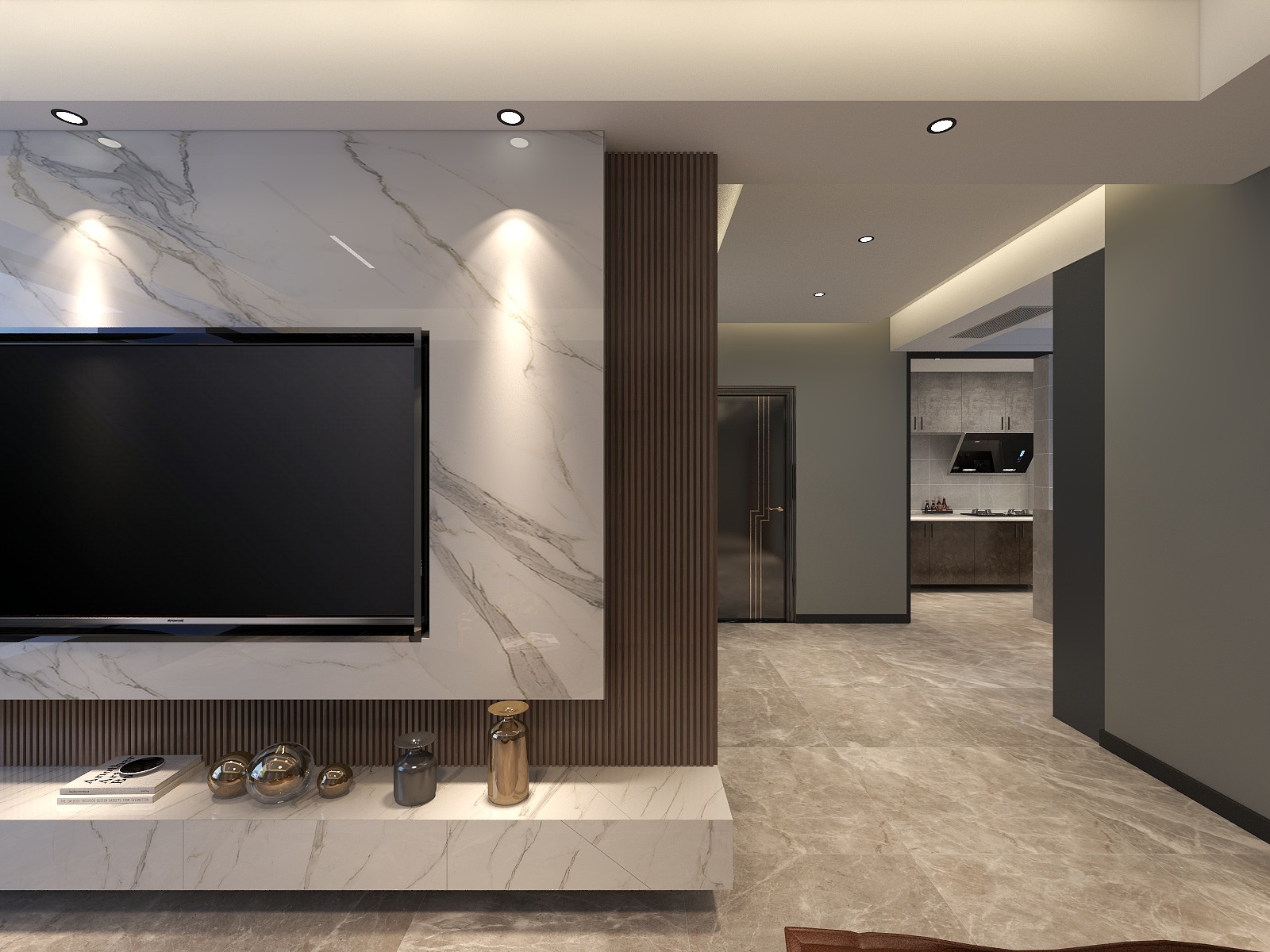 卓景装饰-HUVAN-龙泽国际120无主灯-装修设计方案