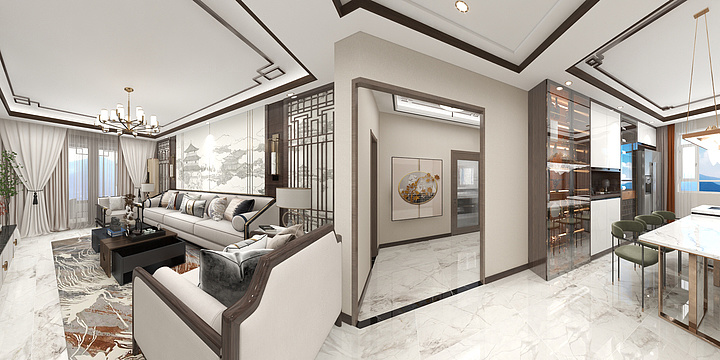 尚美空间艺术设计-翰墨圣苑-装修设计方案