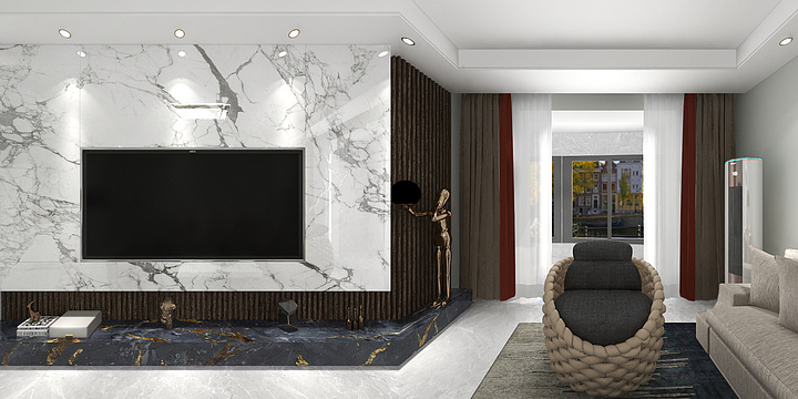 居然顶层设计赵彦龙-山水家园-装修设计方案