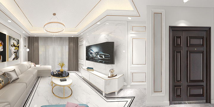 早昏设计师-120方现代四居-复制于灵感库-装修设计方案