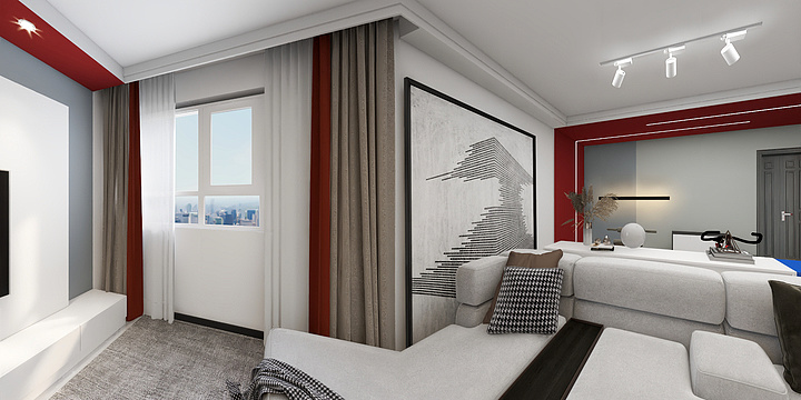 璞真设计-氧（幸福楼东单1801）-装修设计方案