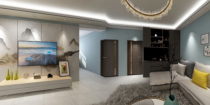 海之蓝-子午家园南户-装修设计方案