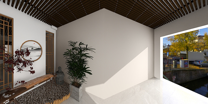 鱼爱吃猫-古筝店面-装修设计方案