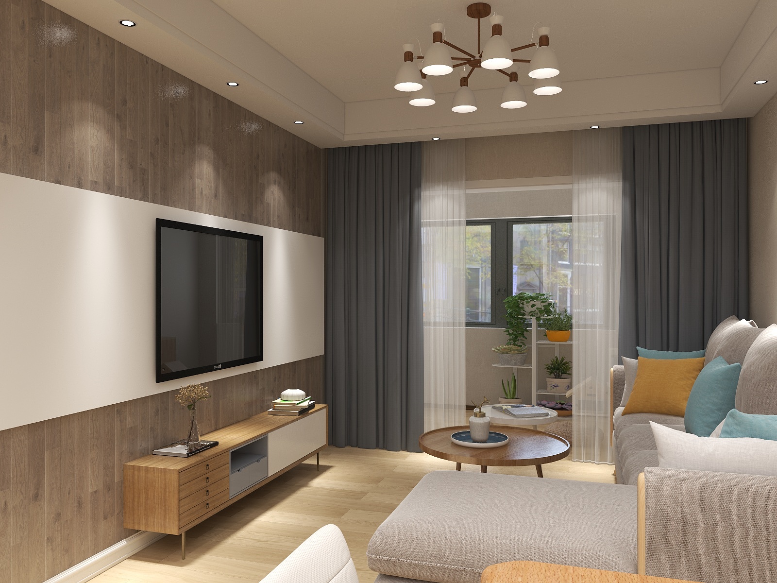 金兰亚-德信海德公园83.00㎡A2’3室2厅1卫1厨-装修设计方案