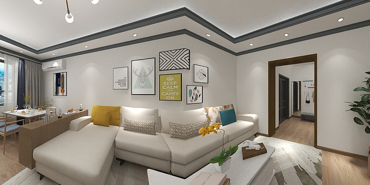 GXDW-怀柔三居图纸-副本-装修设计方案