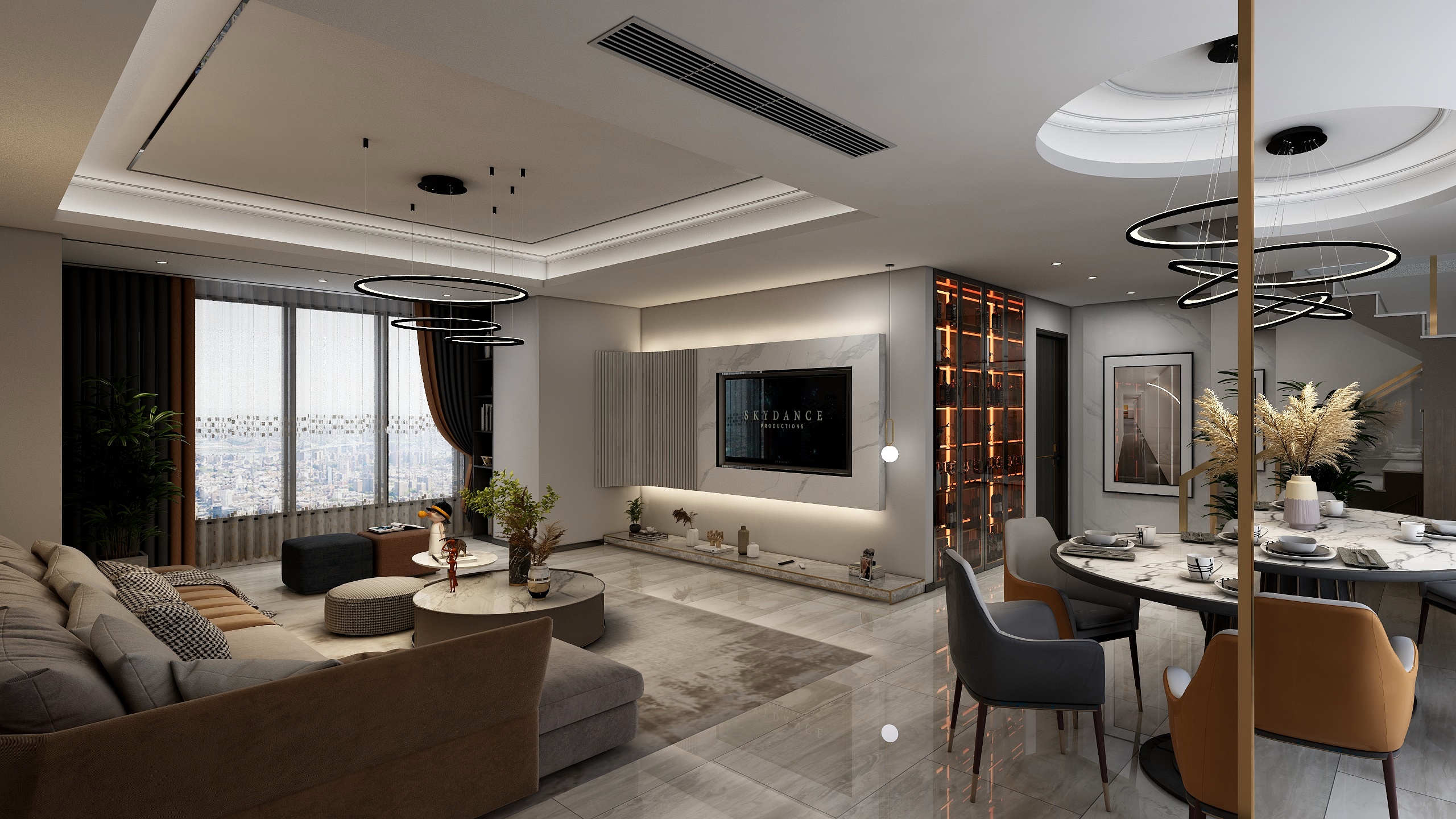 好日子装饰01-235㎡复式轻奢豪宅方案设计-装修设计方案