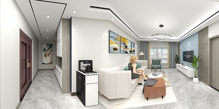 陕西尚画星装饰-龙记檀府-装修设计方案