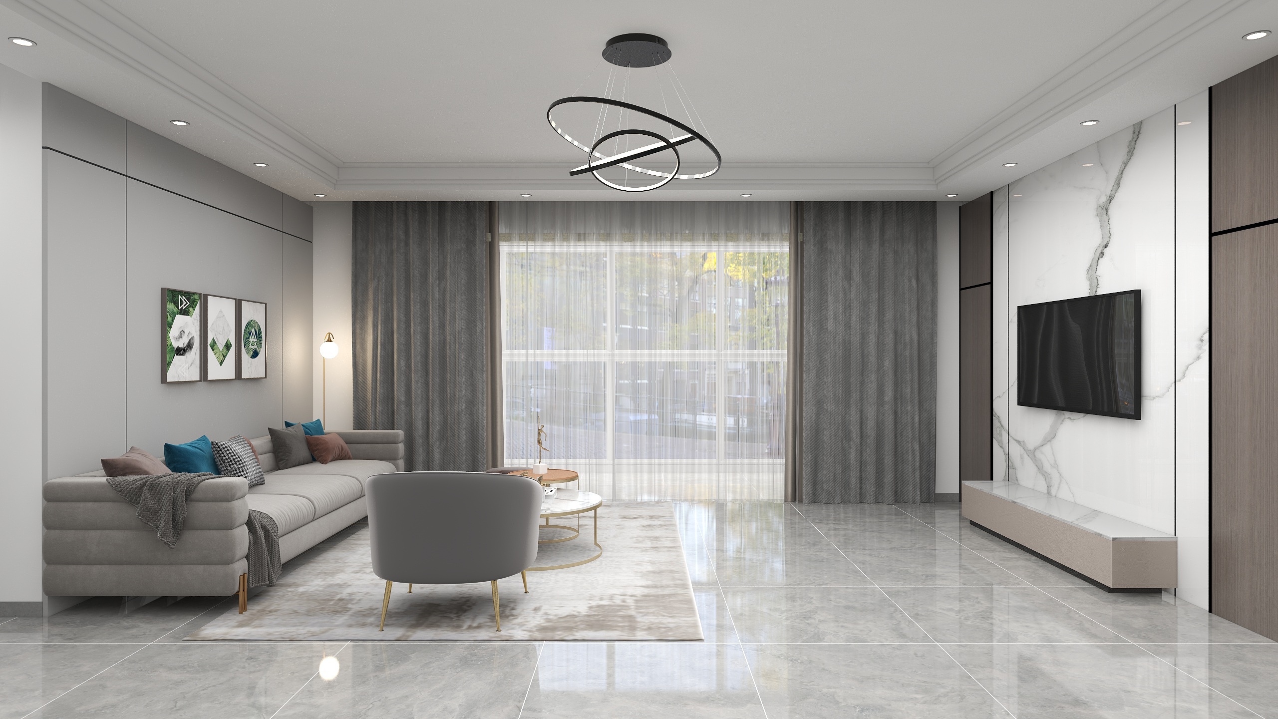 舜聆-名士华庭---轻奢-装修设计方案