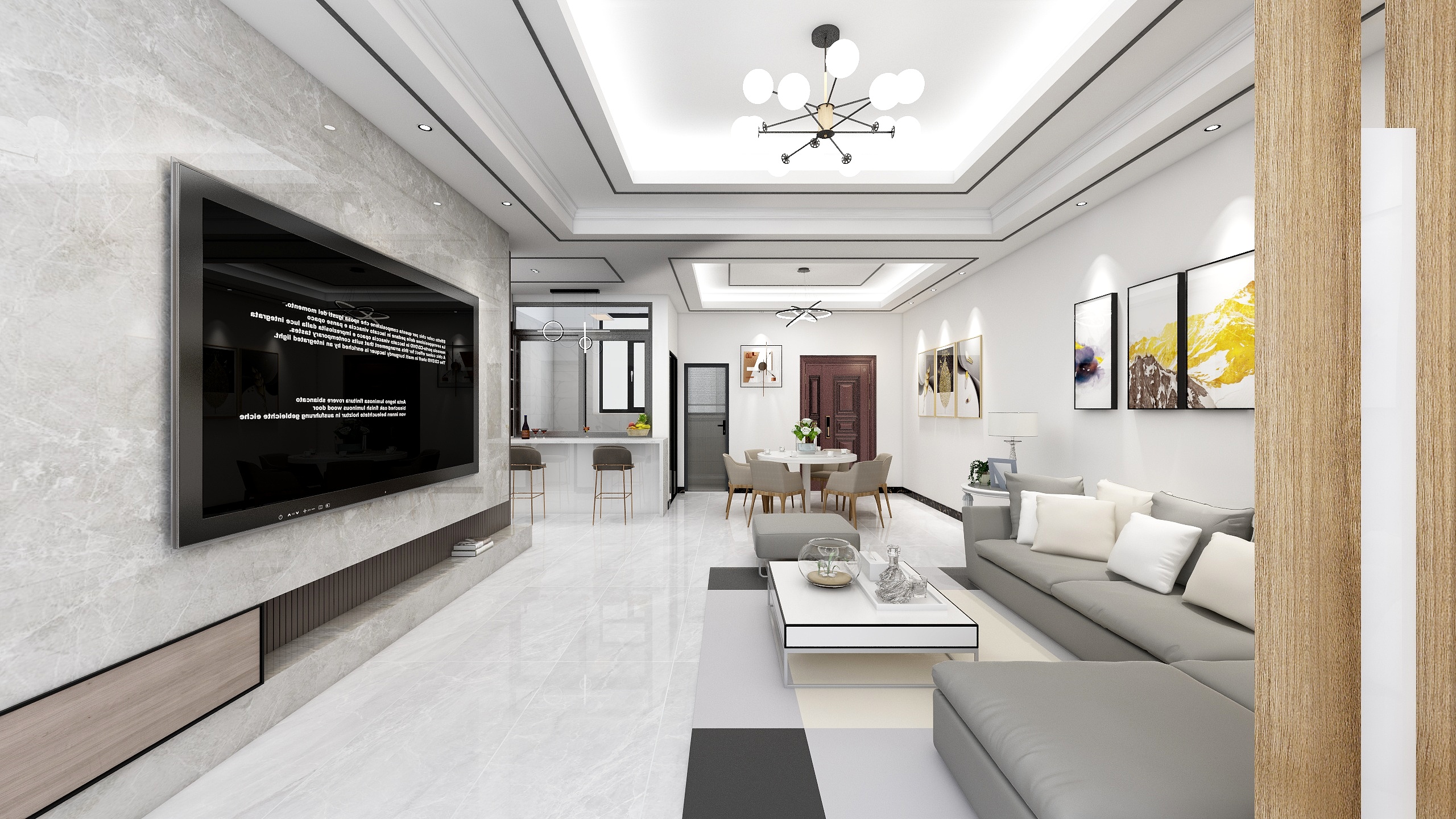 晶鑫jin-玉泉园方案二(现代)装修效果图