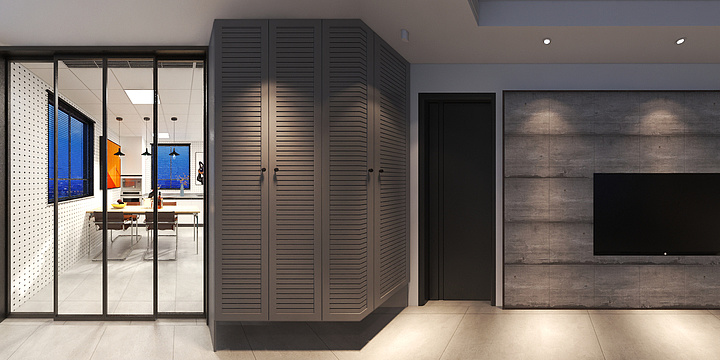 撞年-瑞和园89.50㎡B户型3室2厅1卫装修效果图