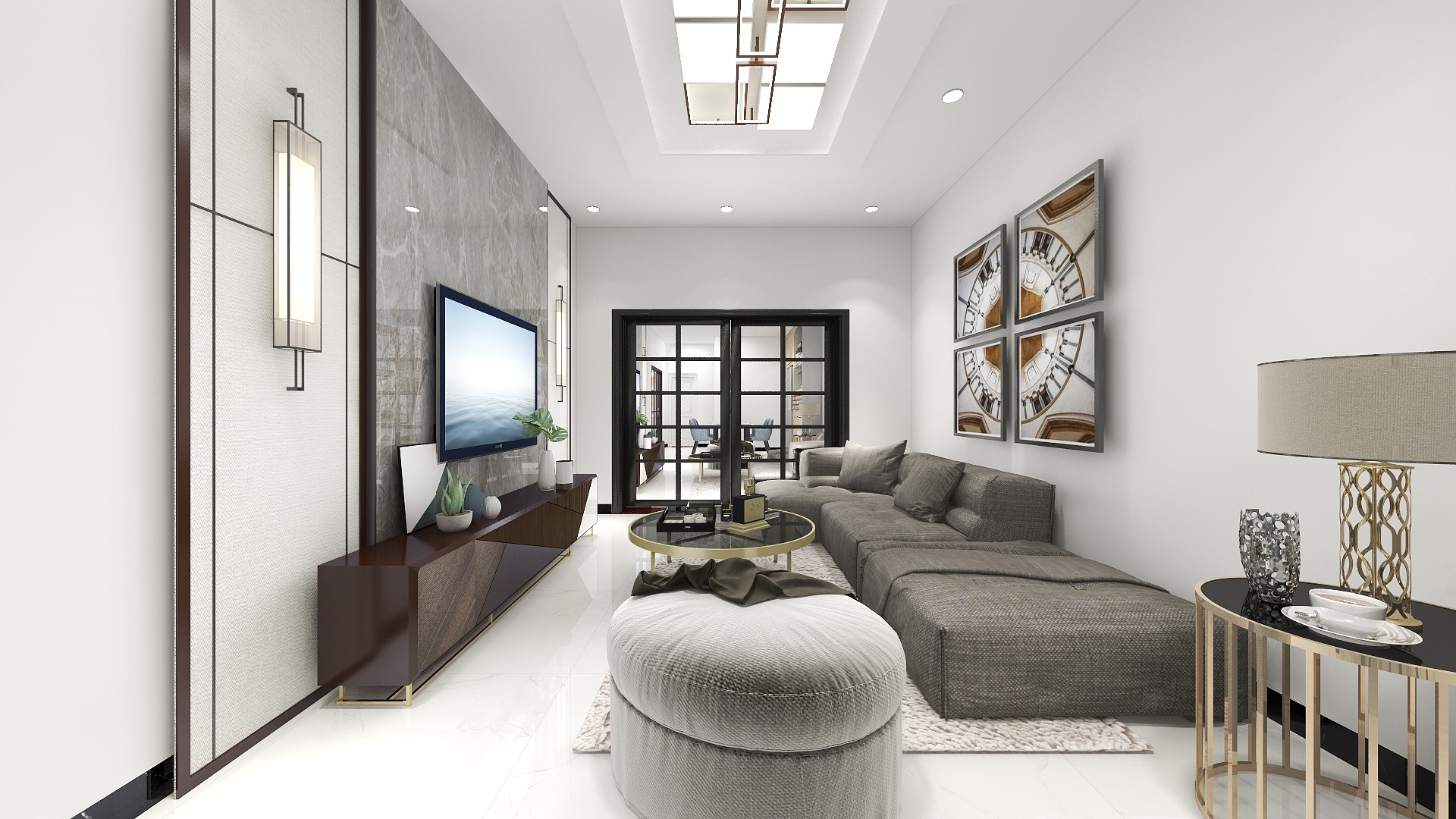 奇妙珍珠-德信海德公园83.00㎡A2’3室2厅1卫1厨-装修设计方案