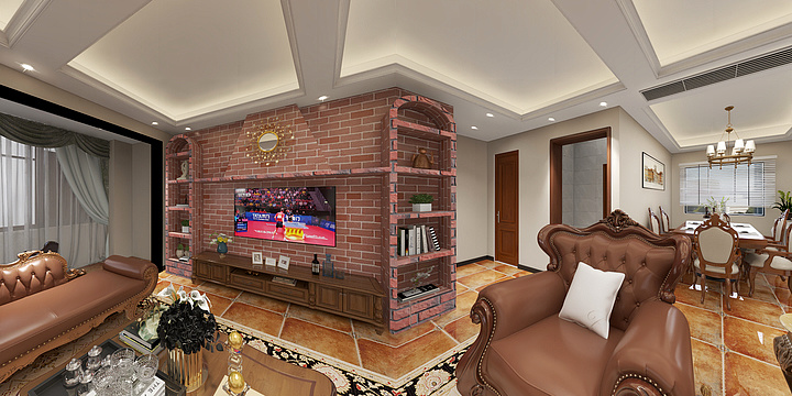 林LINZI-雍容大气的纯美式风-装修设计方案