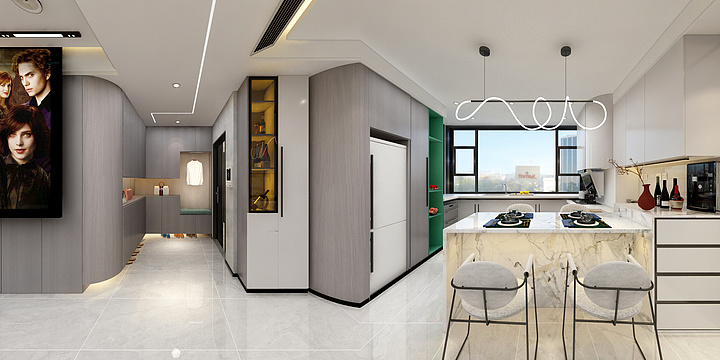 梁顺旺设计-现代101001全景图-装修设计方案