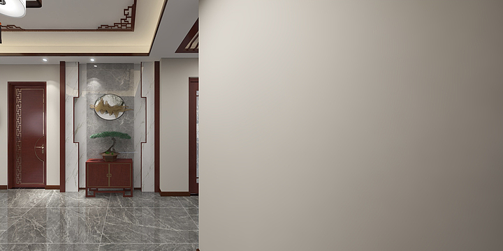 空间大师设计-安良中央花园中式-装修设计方案