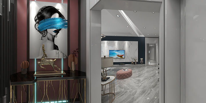 云创艺墅空间-汇龙外滩首府135-装修设计方案