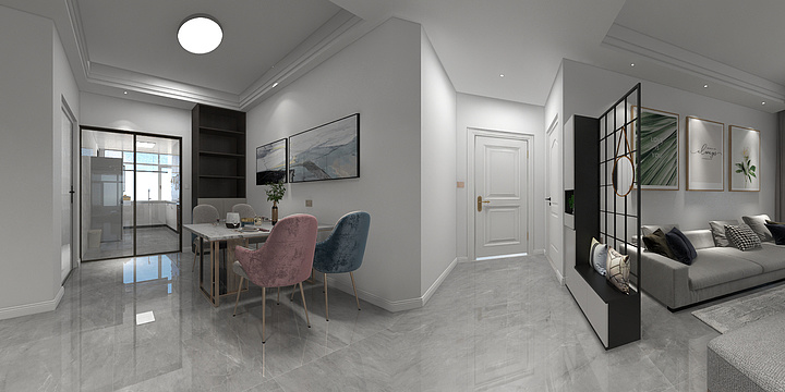 深圳木子工作室-贺先生未来城后-装修设计方案