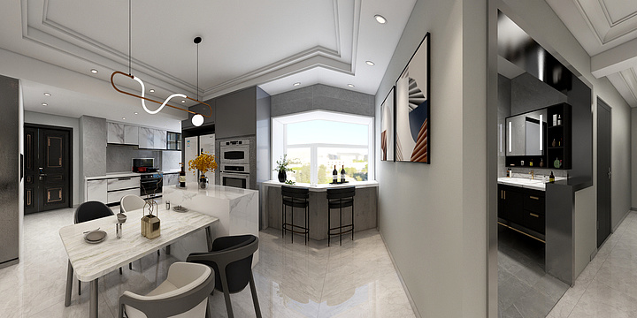 棱次方装tkVz-太古城-装修设计方案