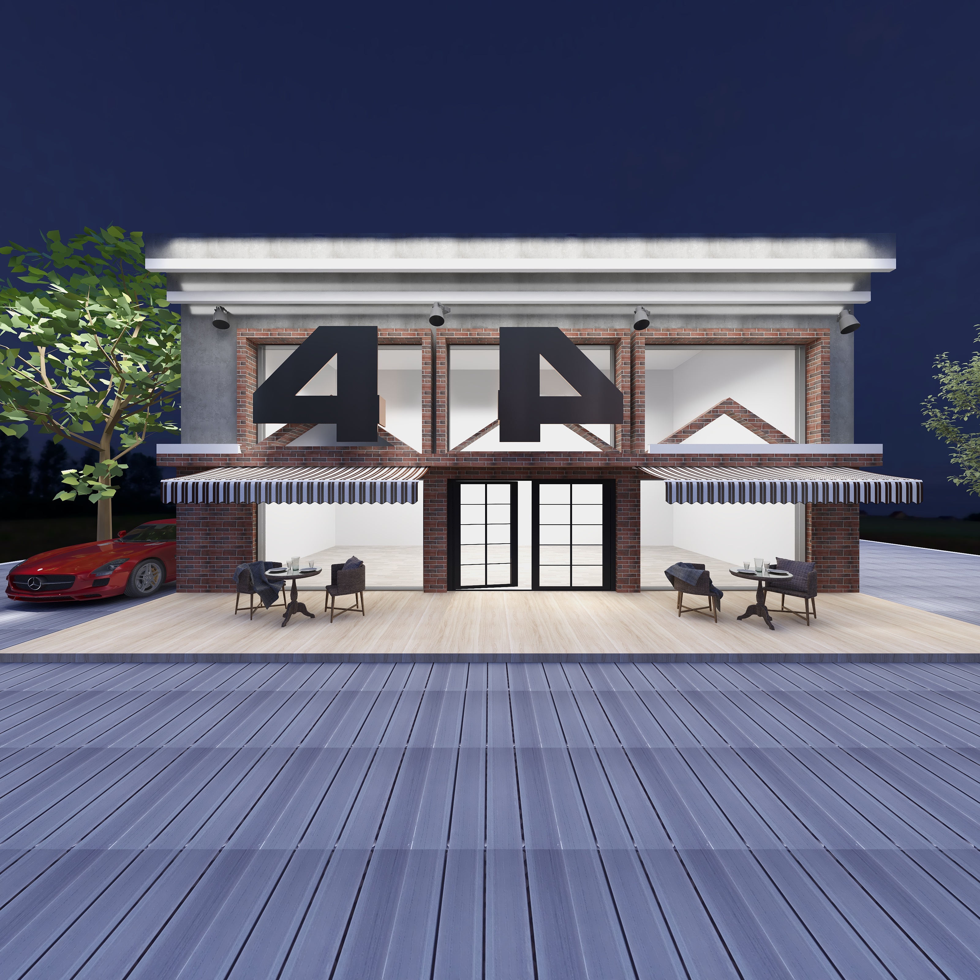 猫宿设计ms84994255-网咖门头-装修设计方案