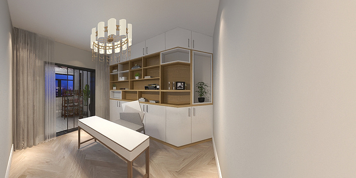 多彩全屋定制-瑞和园89.50㎡B户型3室2厅1卫-装修设计方案