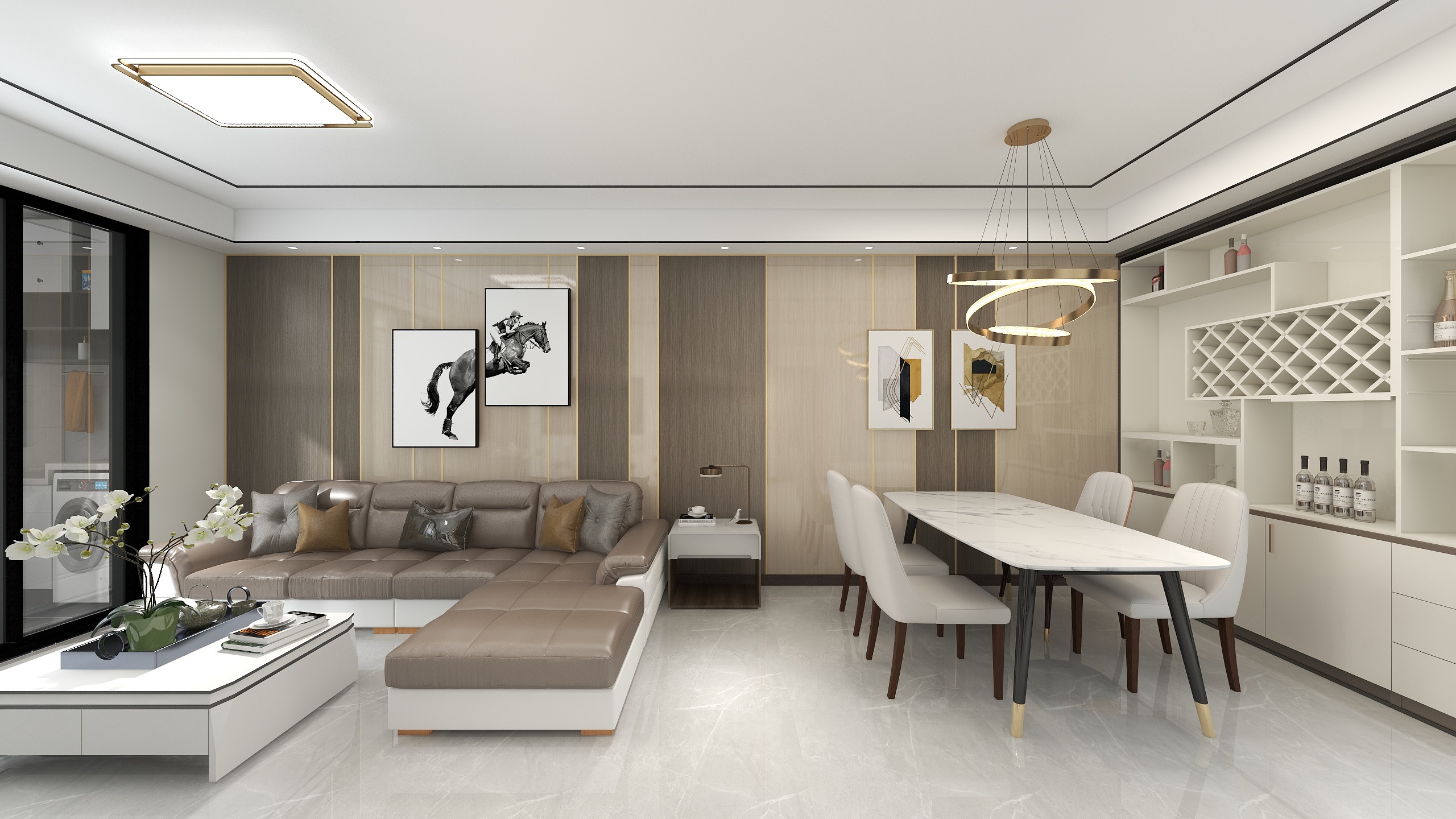 优躺设计YT-64平新中式装修效果图