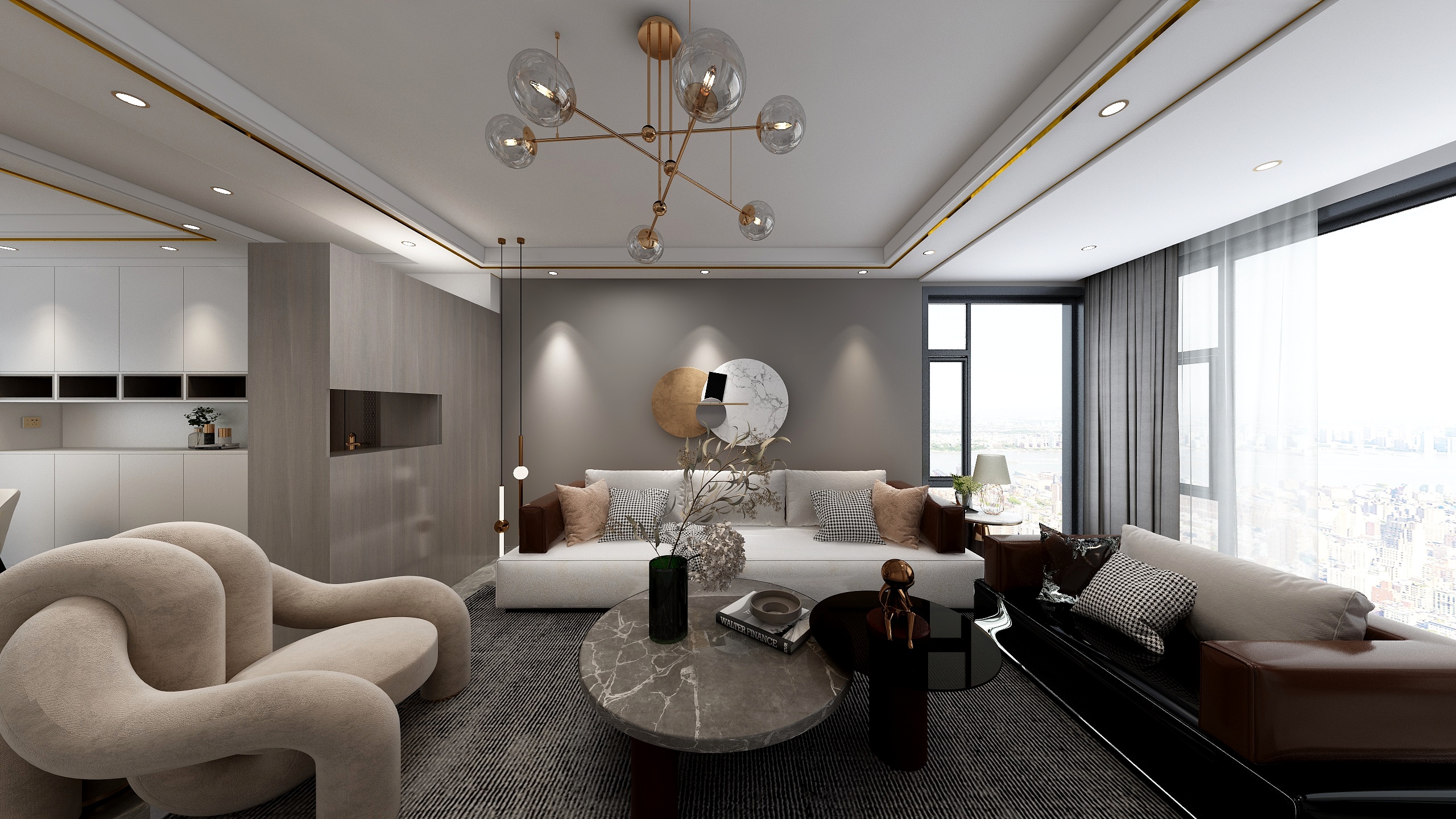 微元素空间工作室-山海皆可平装修效果图