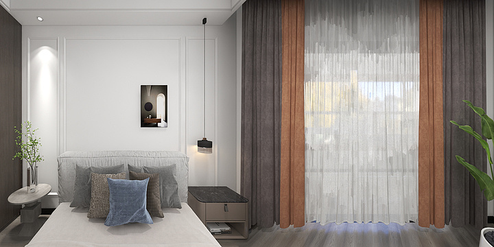 孙洛罂-汇智文苑-极简106m²-装修设计方案