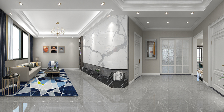 深澜空间设计-客餐厅-装修设计方案