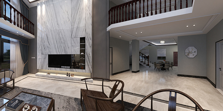 李佩君-堰潭客厅-装修设计方案