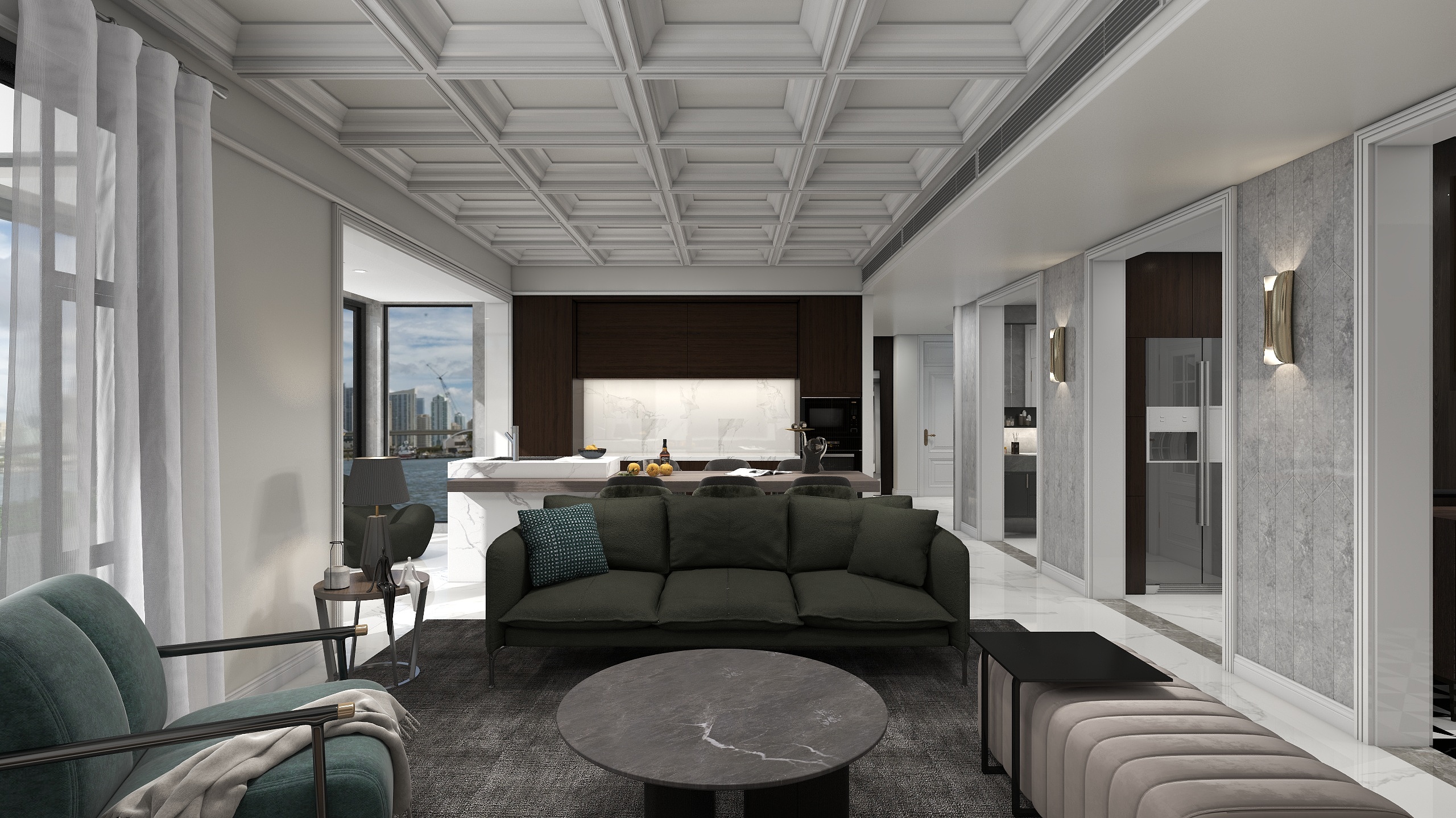 以成设计一周涛-【现代美式】—200平方复式住宅-装修设计方案