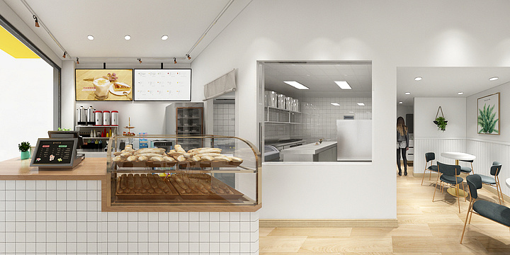 玖玥装饰工程-甜品店-装修设计方案