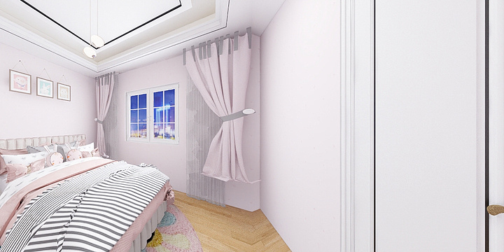 若如初见丶叶子-女儿房-装修设计方案