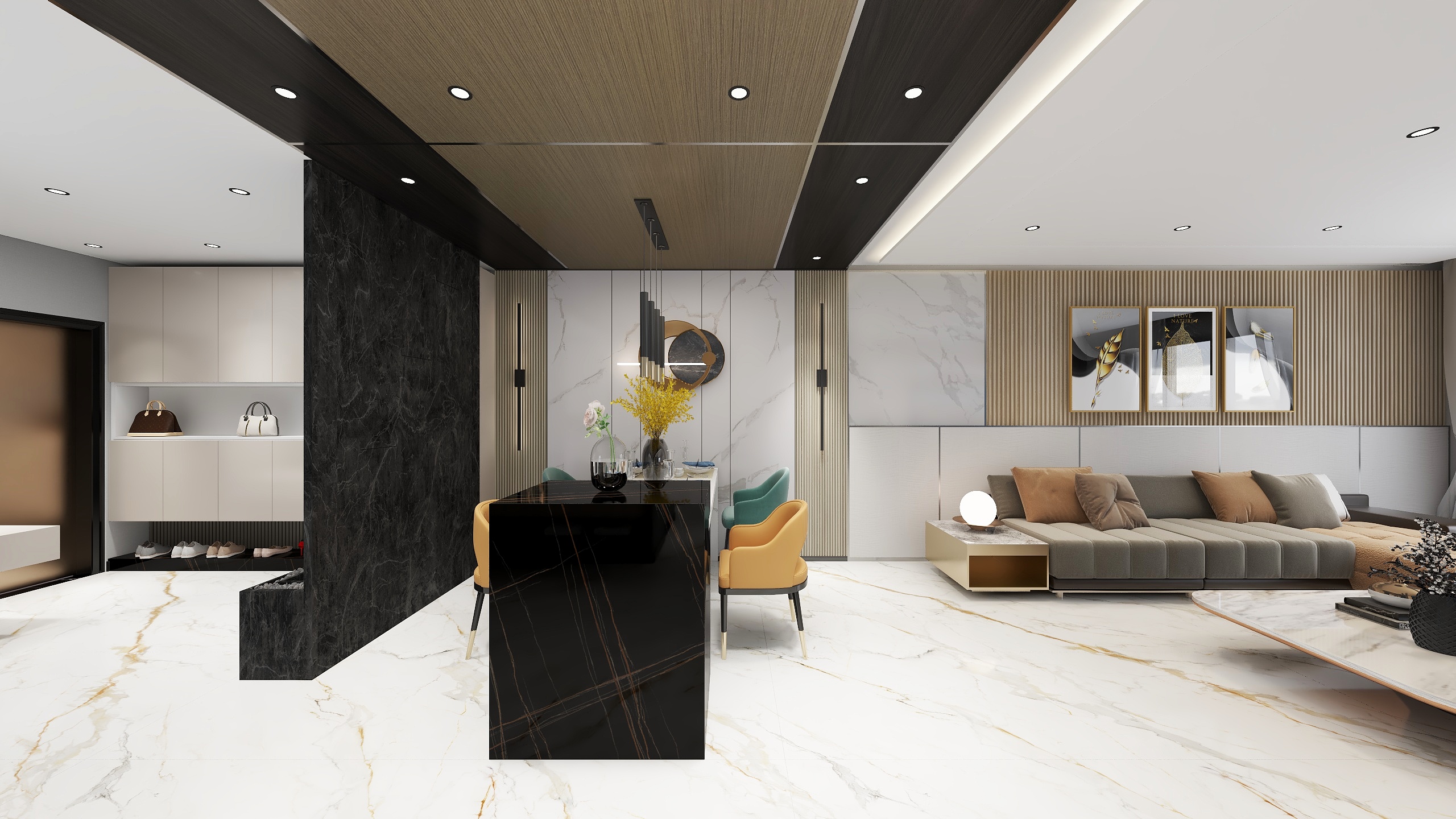 BL原築設計事務所-轻奢-奥林匹克110㎡-装修设计方案