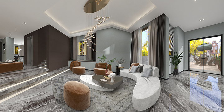 设计部小符-别墅样板房-装修设计方案