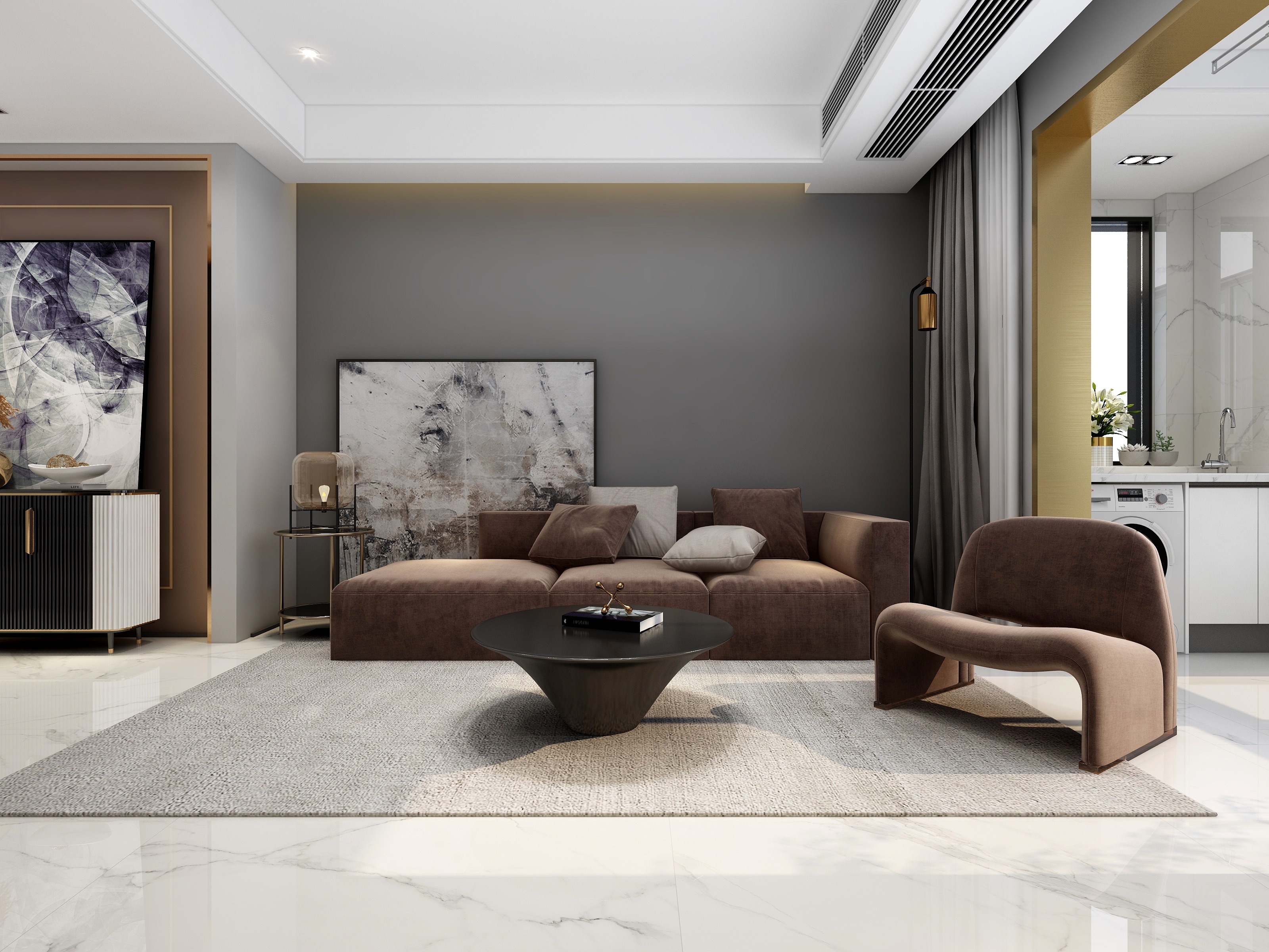 全景VIP设计-月满空山花满天-现代装修效果图