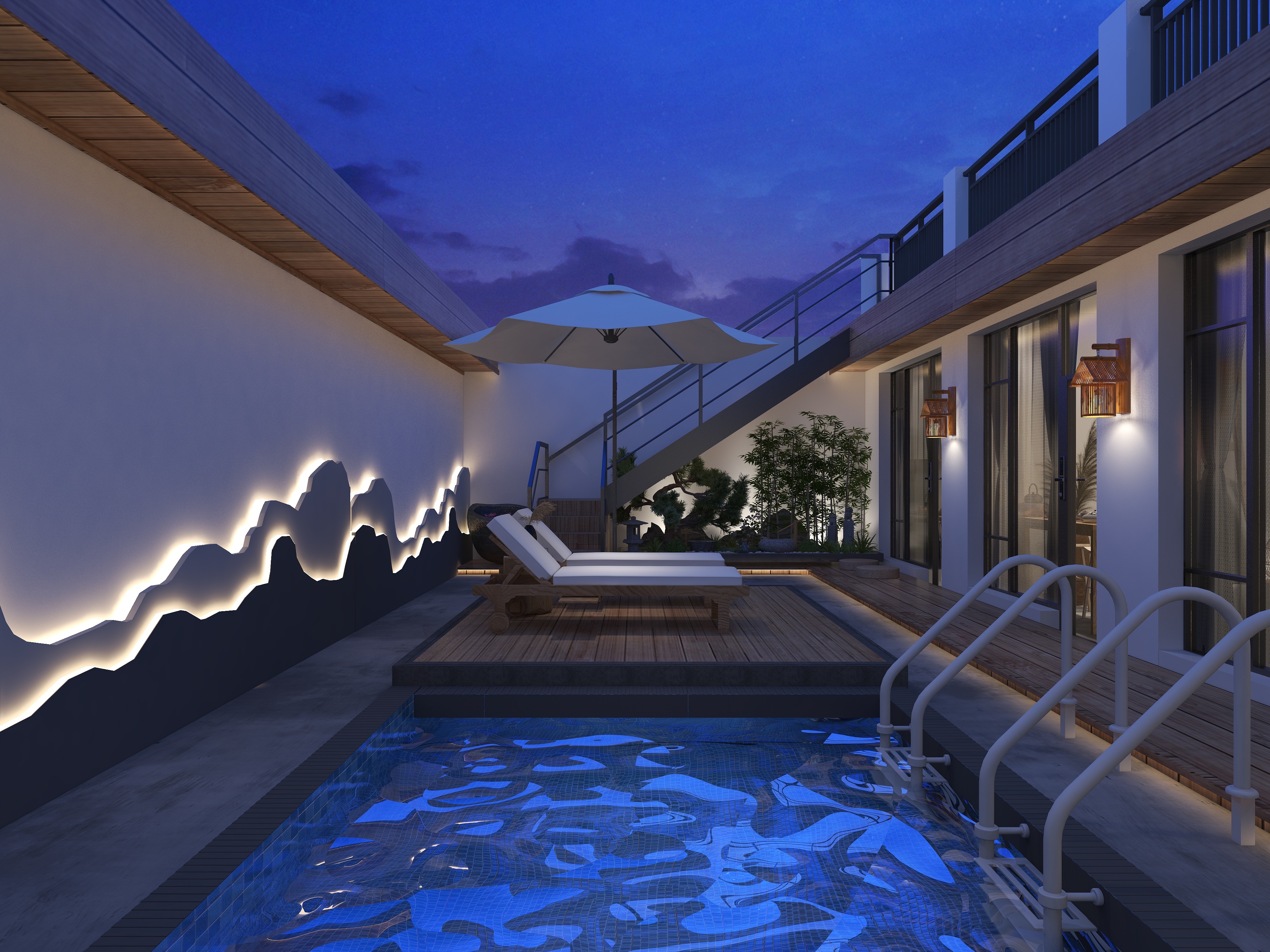 楚瑜设计-度假小民宿装修效果图