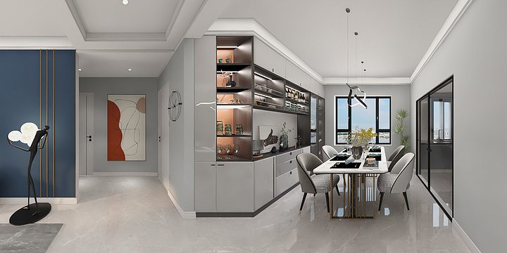 主案设计师张鹏飞-陆先生洋房-装修设计方案