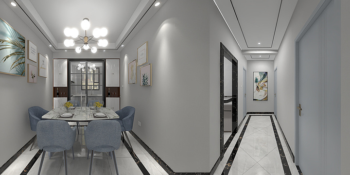 光山县彦彤装饰-三室两厅一卫-装修设计方案