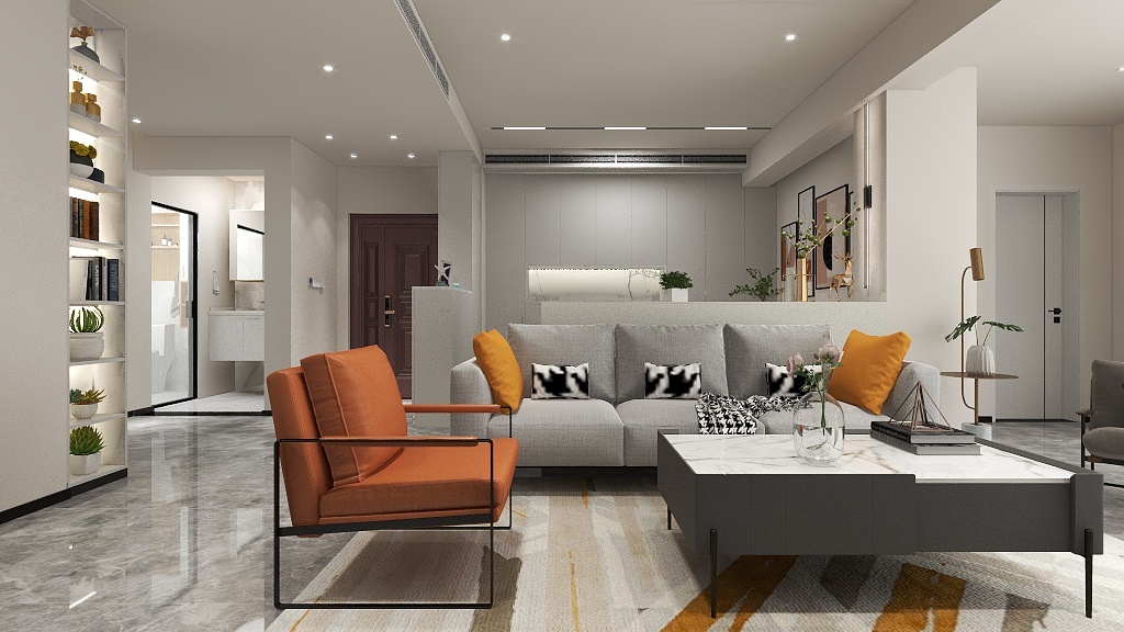 173****0790OeQX-正成原筑1-1-502平面布置图-装修设计方案