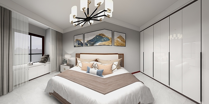 钚凡-平阔台1-1201西南卧-装修设计方案