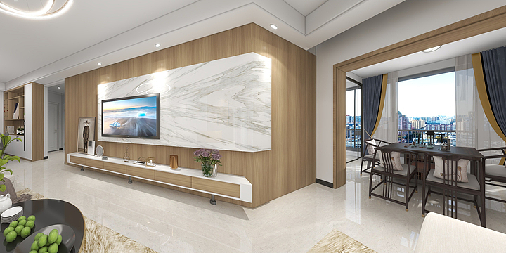 百色美博士贝壳粉-塞纳北岸杨总家-装修设计方案