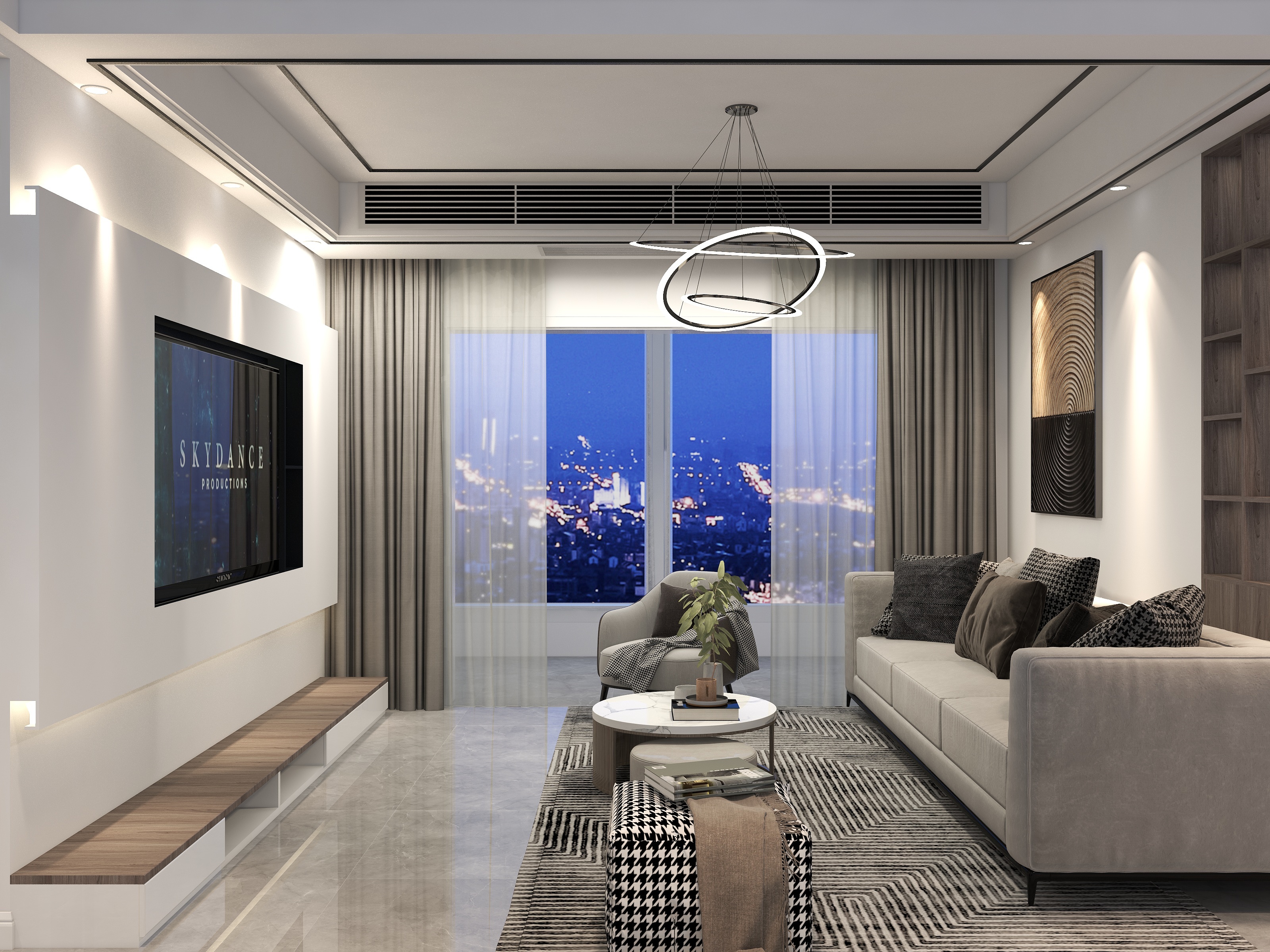 效果图设计II-110现代简约风格装修效果图